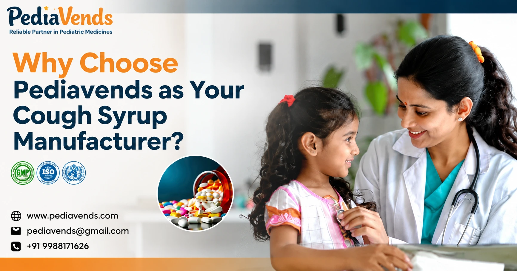 Why Choose Pediavends as Your Cough Syrup Manufacturer? Why Pediavends is a Best cough syrup manufacturing company